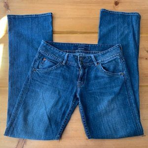 HUDSON Jeans Double Button Closure Patch Pockets Mid-Rise Bootcut Sz 29